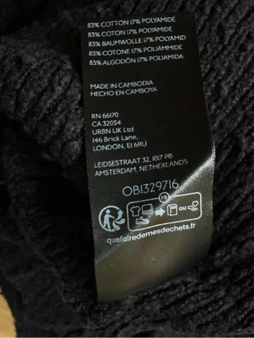 Free People Black Found My Friend Cardigan Sweater Size Large 54974